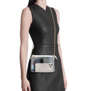 Clear Purse Stadium Approved for Women, Small Clear Crossbody Bag Stylish